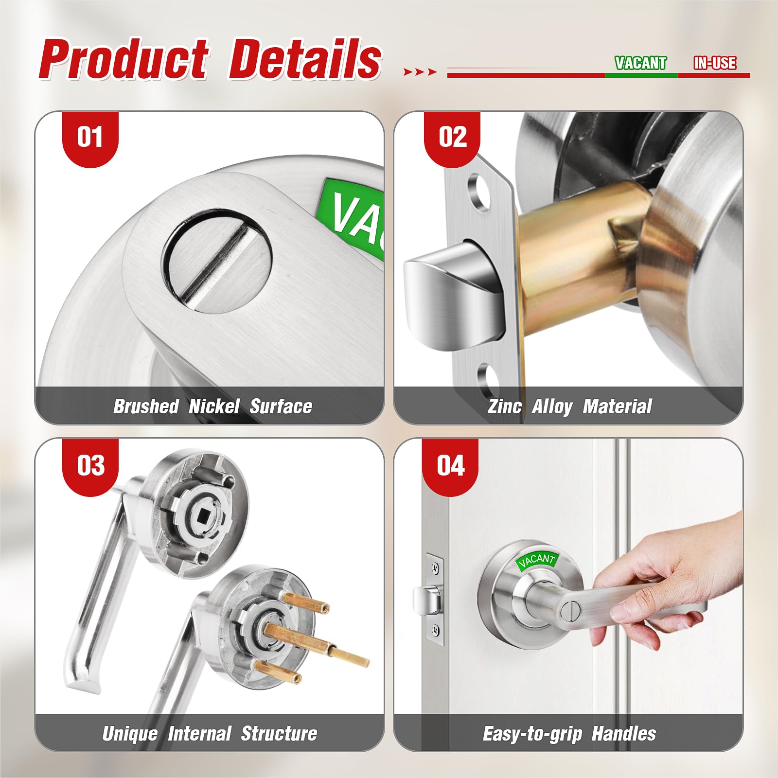 Aglehome satin chrome front view highlights durable housing and visibility.
