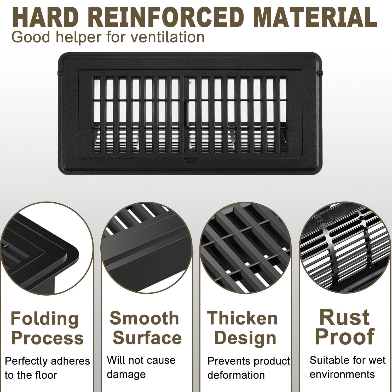 AGlLEFOXX rustproof vent cover—premium ABS for busy homes.