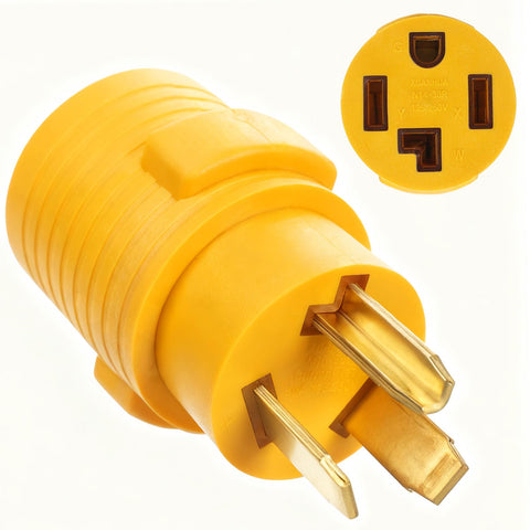 Agolctry dryer adapter converts 3-prong to 4-prong for older homes.