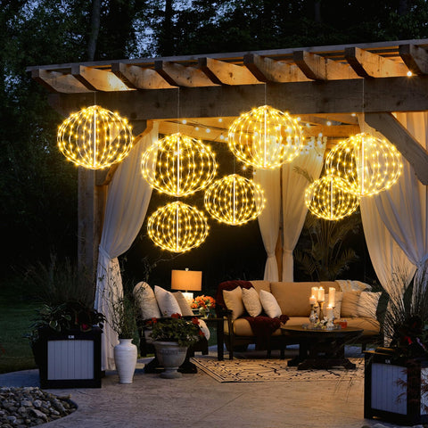 AGOTD plug-and-cord setup provides flexible positioning for outdoor decoration.