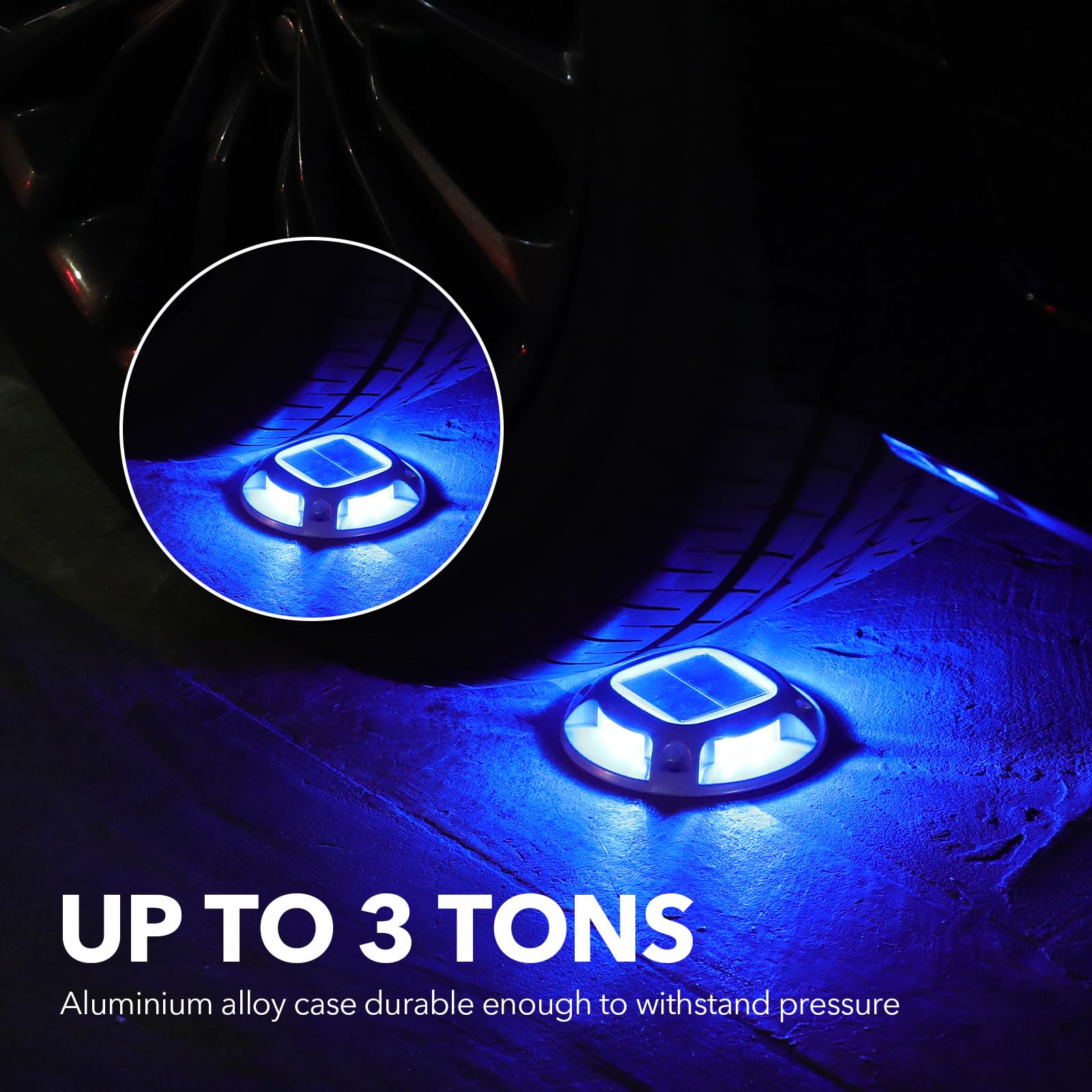 AGPTEK 40-lumen beacon lights brighten sidewalks with long-lasting solar power.