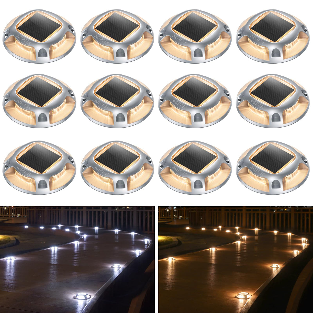 AGPTEK solar dock lights illuminate decks and docks with bright, long-lasting safety lighting.