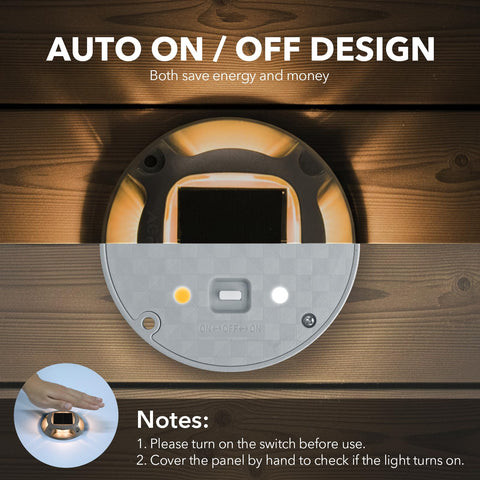 AGPTEK solar driveway light includes anchors and screws for simple installation.
