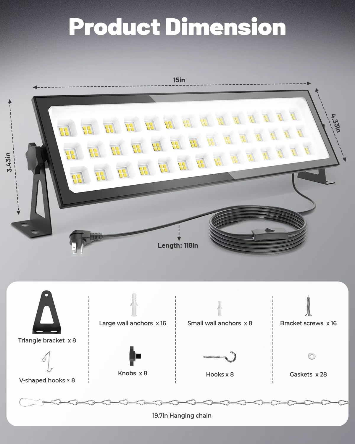 AGranTOP long-lasting design with 50,000-hour lifespan.