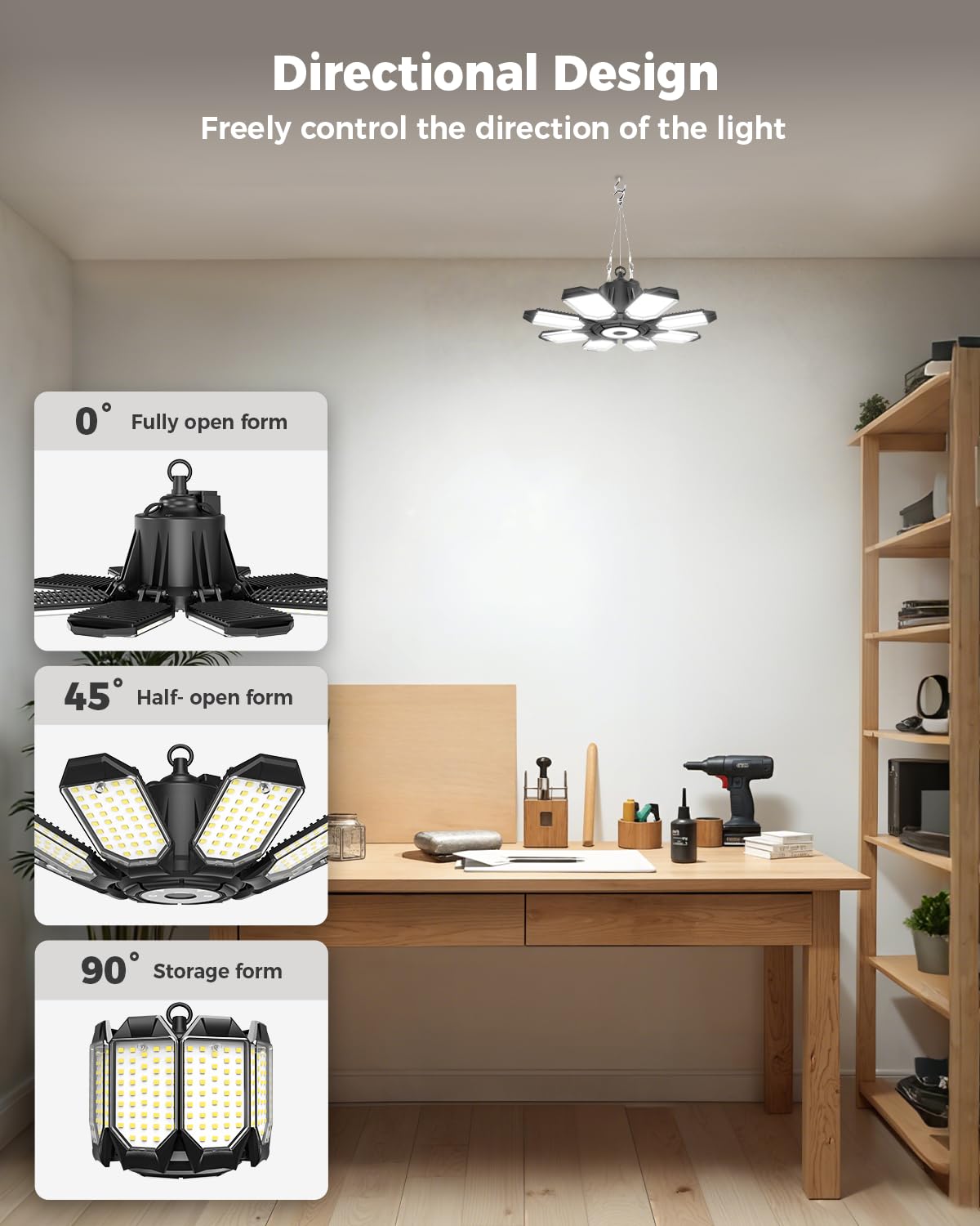 AGranTOP 9.84 ft cord and switch provide easy, single-point control.