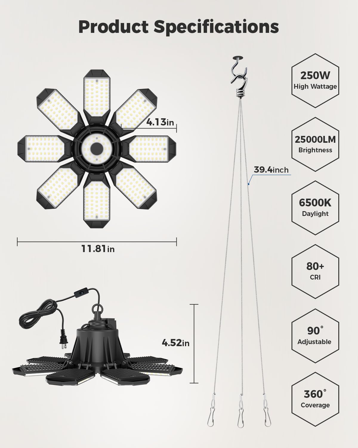 AGranTOP ceiling-mount or hanging installation fits varied spaces.