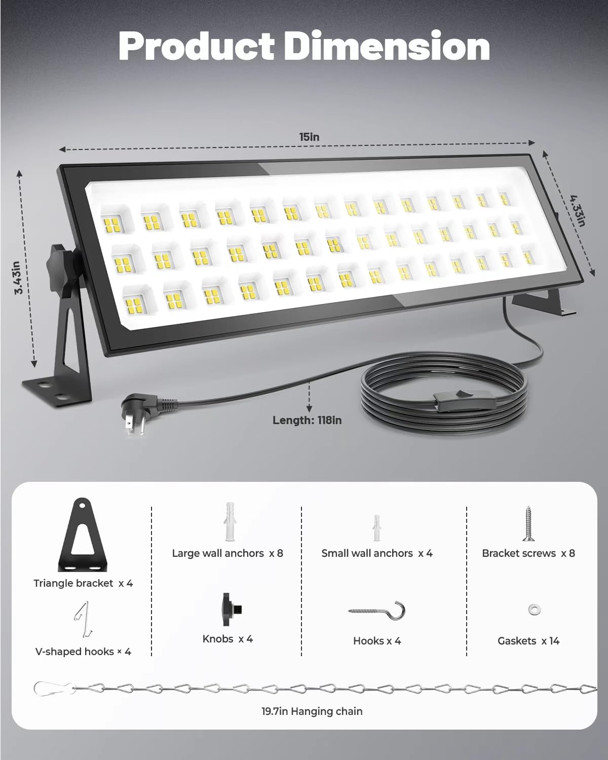 AGranTOP wide 120 degree beam covers broad areas evenly