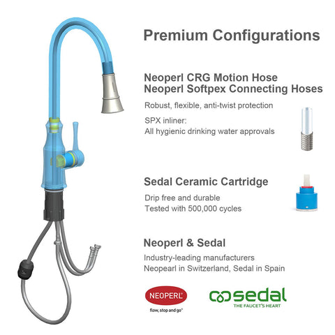 AguaStella AS94ORB easy install with quick-connect hoses.