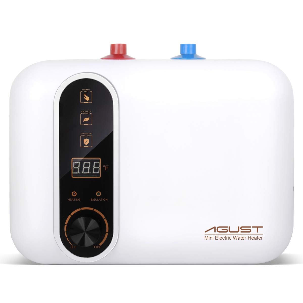 Agust instant hot water heater under sink, compact hot water on demand for kitchens