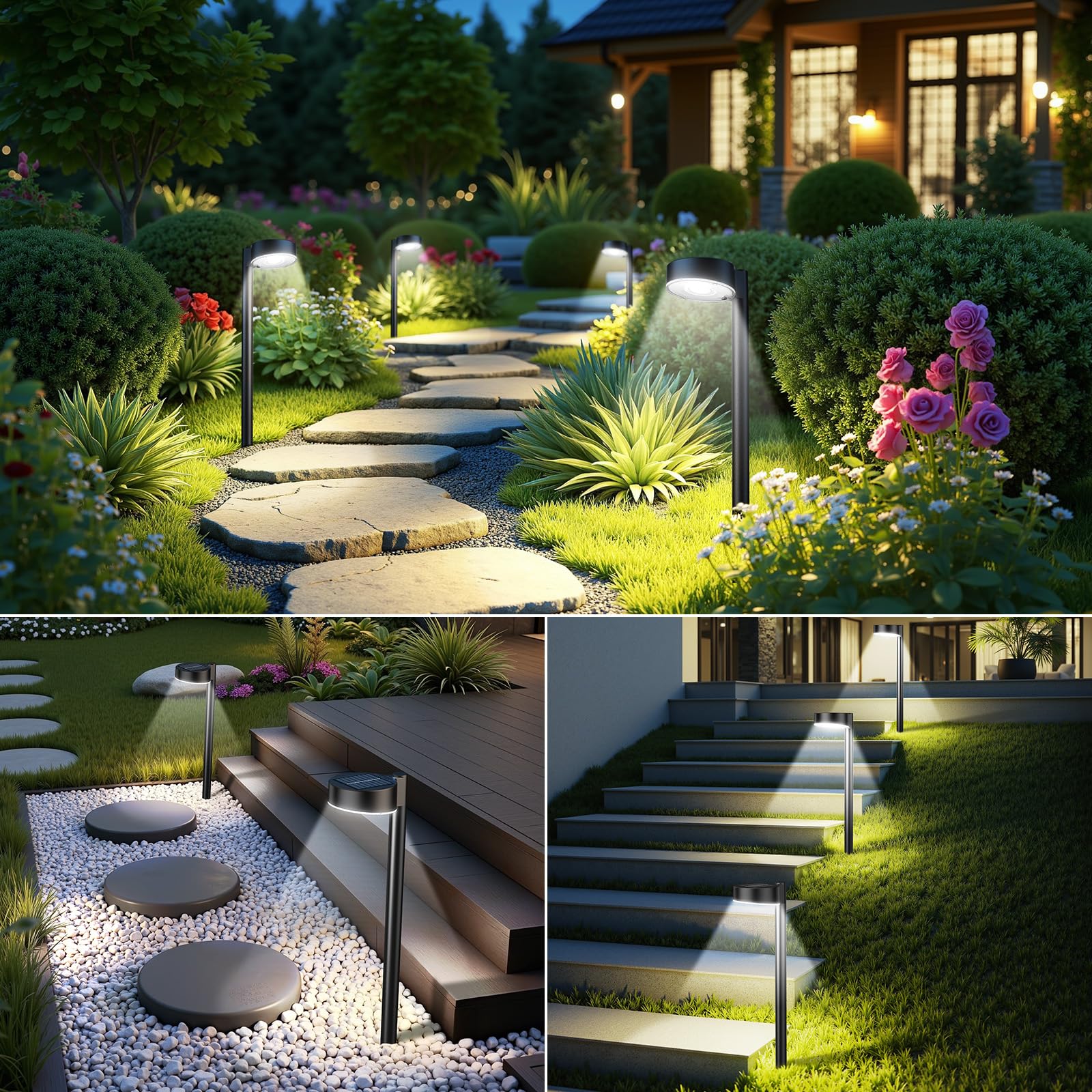 Ahaorigin auto on/off solar lights activate at night