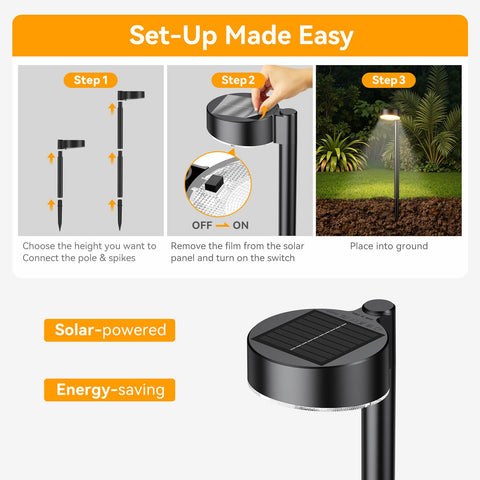 Ahaorigin auto on/off with sun sensor for hands-free lighting.
