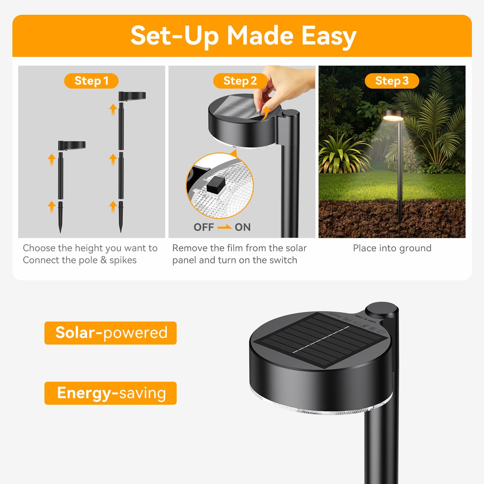 Ahaorigin garden walkway illumination improves safety and curb appeal
