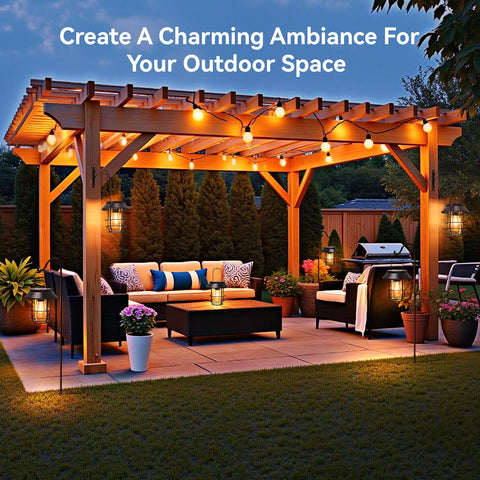 Ahaorigin outdoor decor lanterns suitable for porches fences and yards