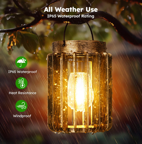 Ahaorigin solar lantern featuring 800 mAh battery for longer runtime