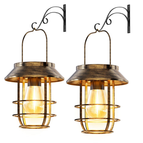 Ahaorigin solar lantern hanging lights the outdoor path with warm glow