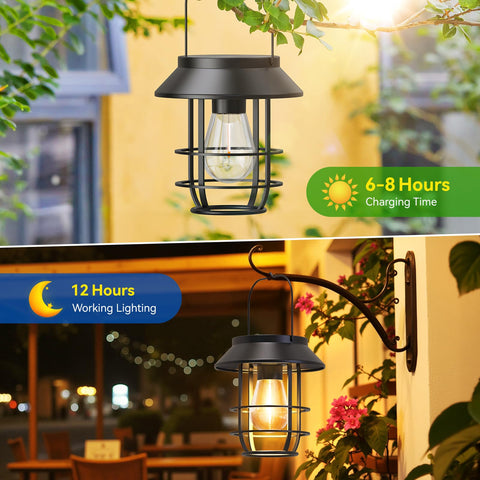 Ahaorigin waterproof solar lantern with IP65 rating withstands rain and snow