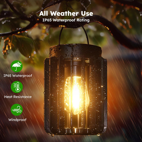 Ahaorigin outdoor-waterproof lantern suits year-round garden lighting.