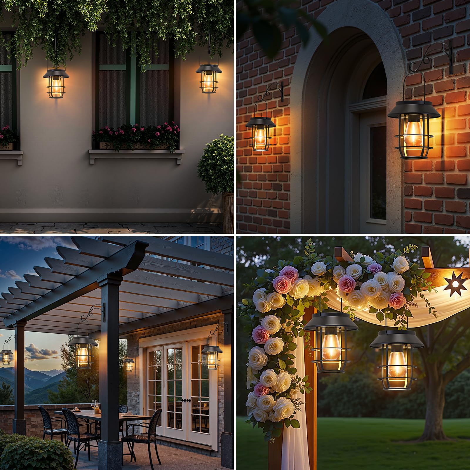 Ahaorigin warm glow lantern ideal for patios gardens and walkways