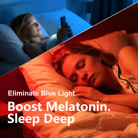 AheadTeca red light lamp touch control enables easy brightness adjustments.