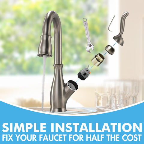 Leak and drip prevention to restore faucet performance