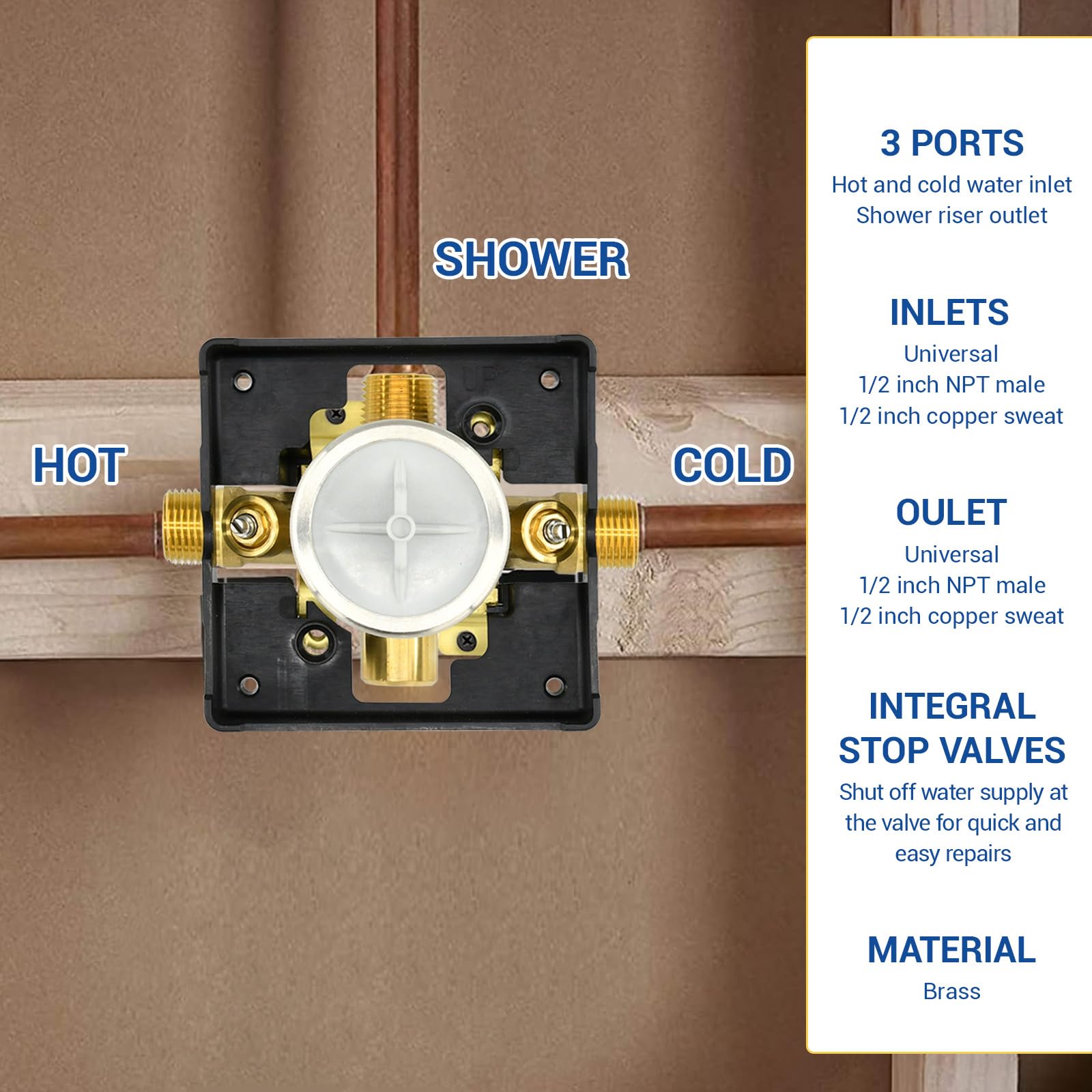 Ahenbal R10000-UNWS screwdriver stops pictured for easy maintenance without shutting water.