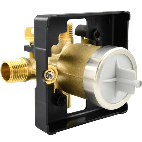 Ahenbal R10000-UNWS valve body in durable brass for reliable bathroom installations.