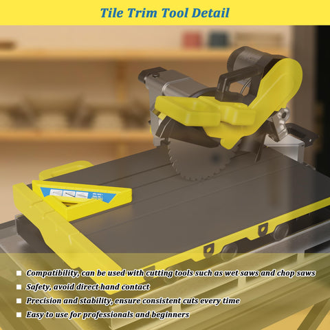 AHET Tile Tool works with wet saws for seamless cuts.