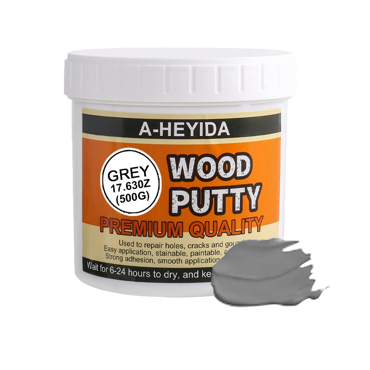 AHEYIDA gray wood filler kit contents ready for quick repairs and clean finishes.