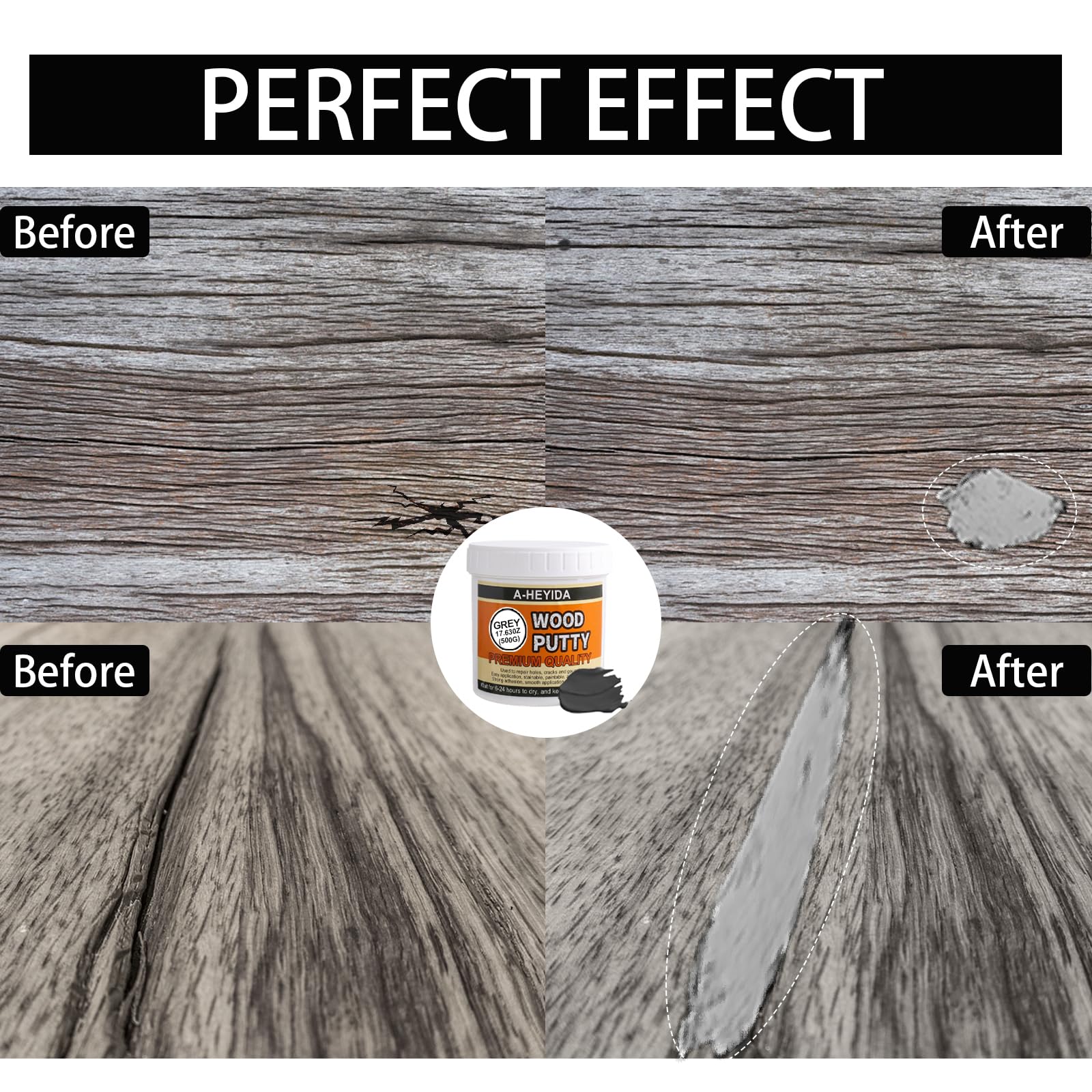 AHEYIDA paintable and stainable filler for versatile wood finishes.
