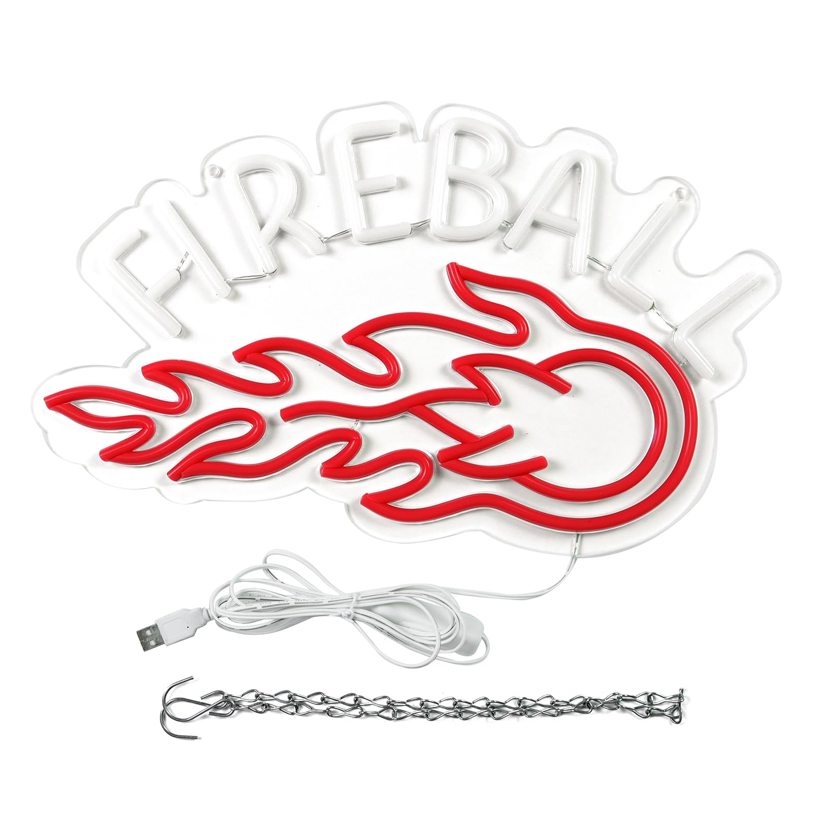 AHlove Fireball neon sign durable design and low heat.