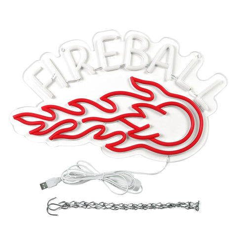 AHlove Fireball neon sign durable design and low heat.