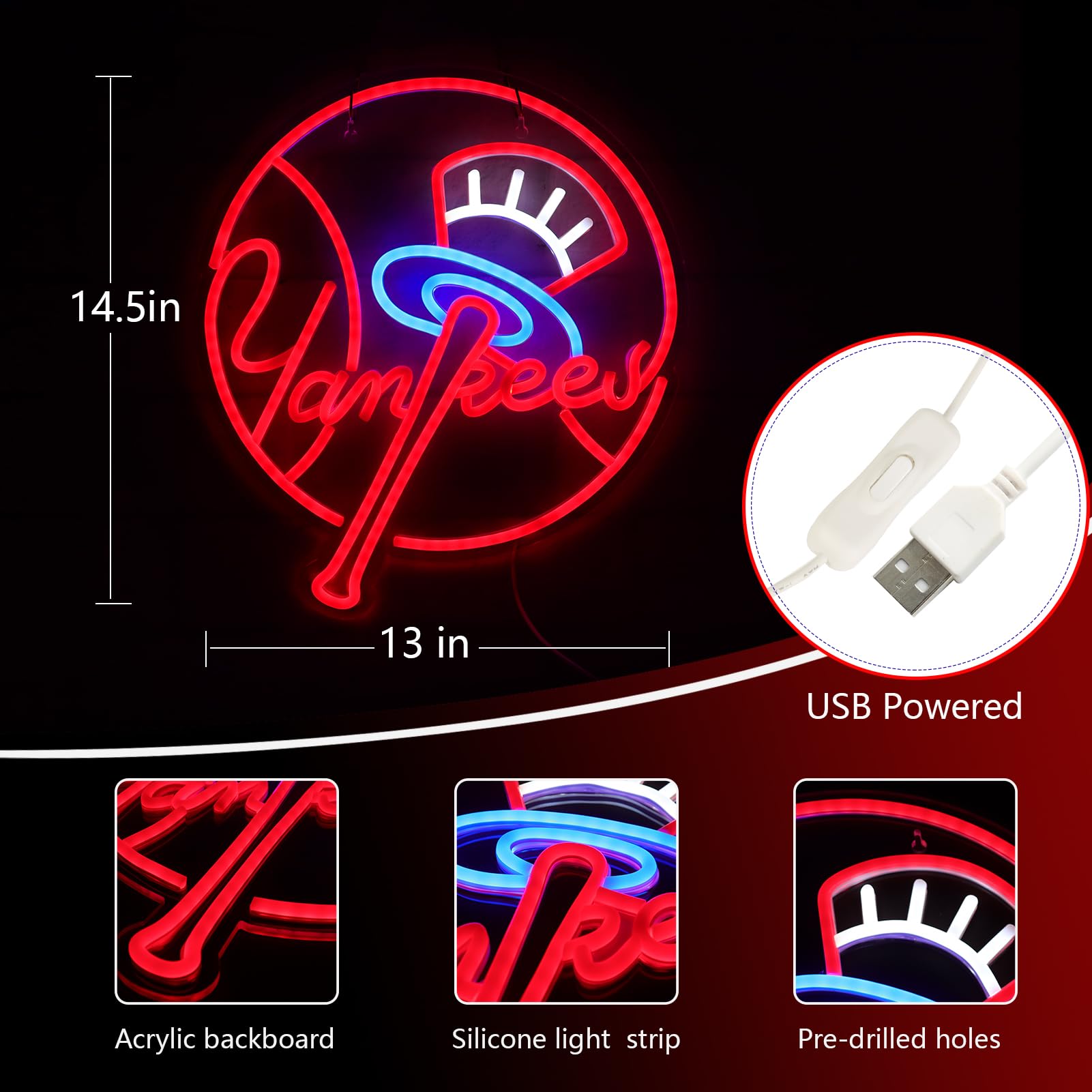 AHlove neon sign durable and heat-free for long-lasting use
