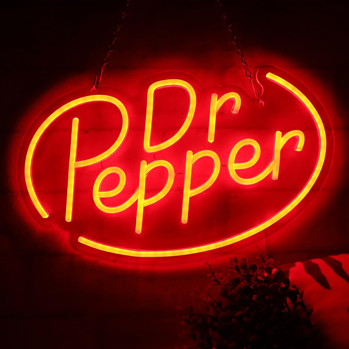 AHlove neon sign wall decor red glow enhances living spaces