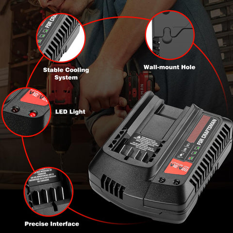 Ahomtikk CMCB104 LED indicator displaying charging status
