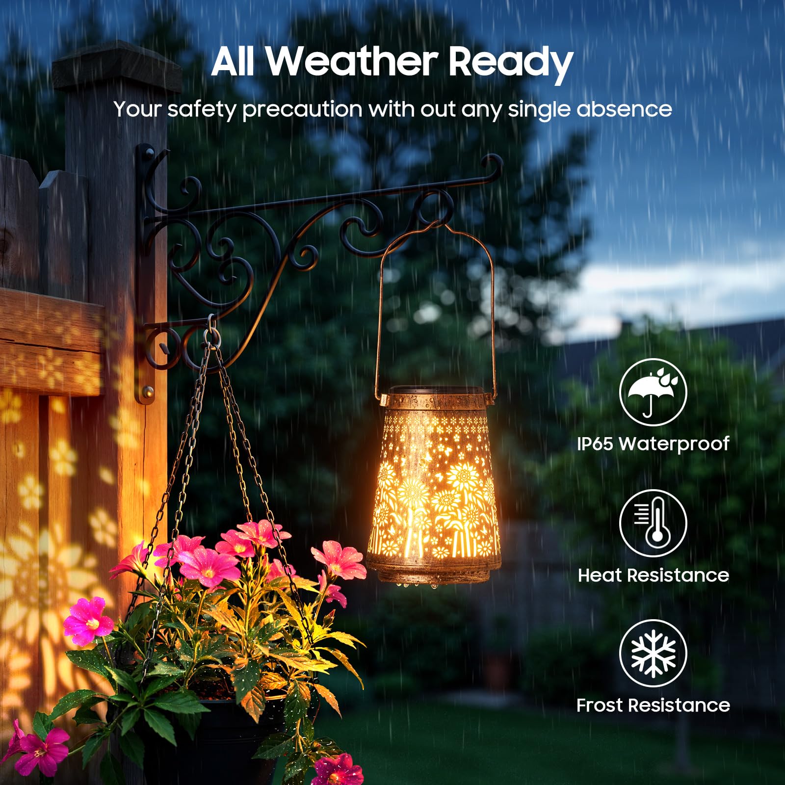 Ahaorigin lantern automatically lights at dusk for effortless evenings