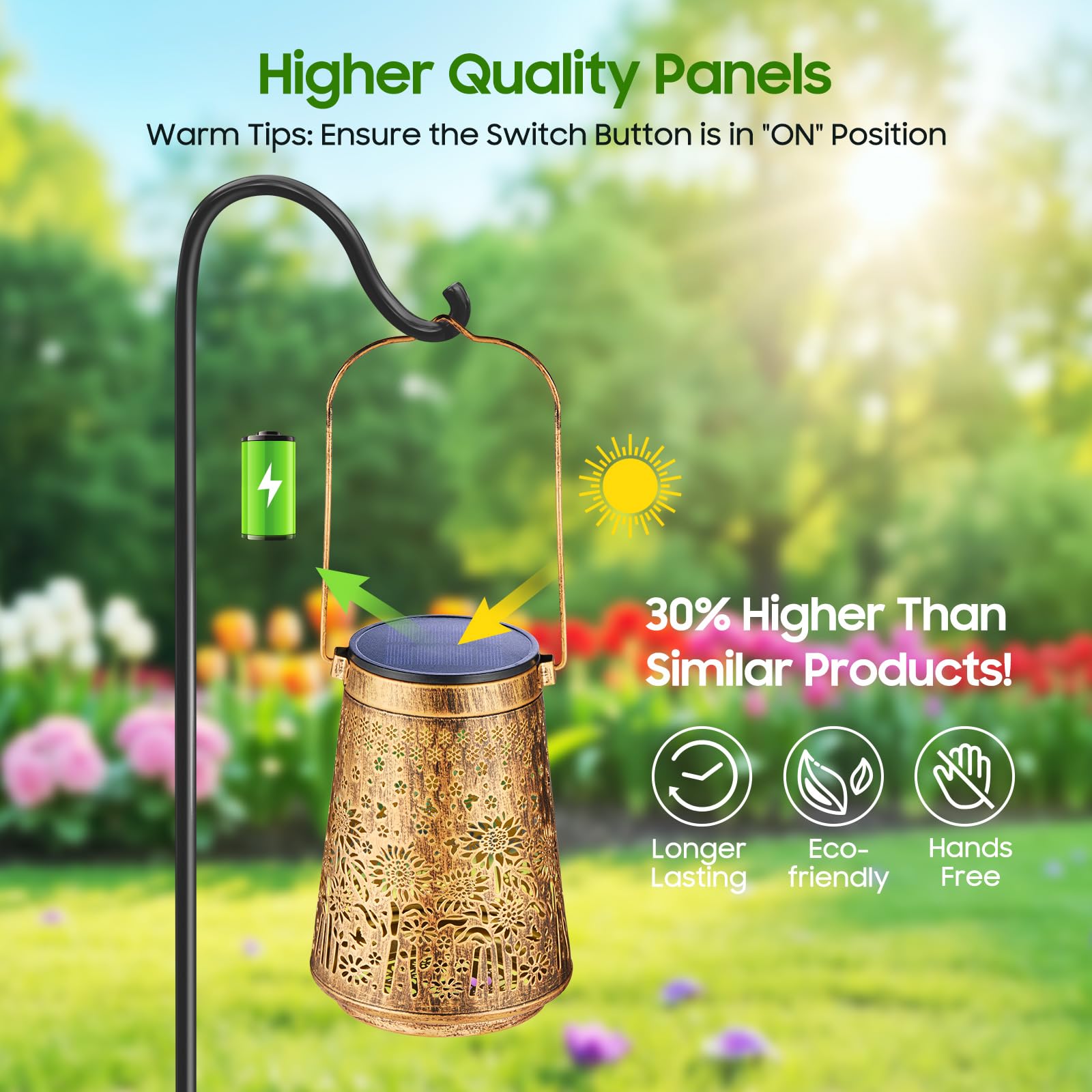 Ahaorigin lantern designed with IP65 waterproof protection for outdoors