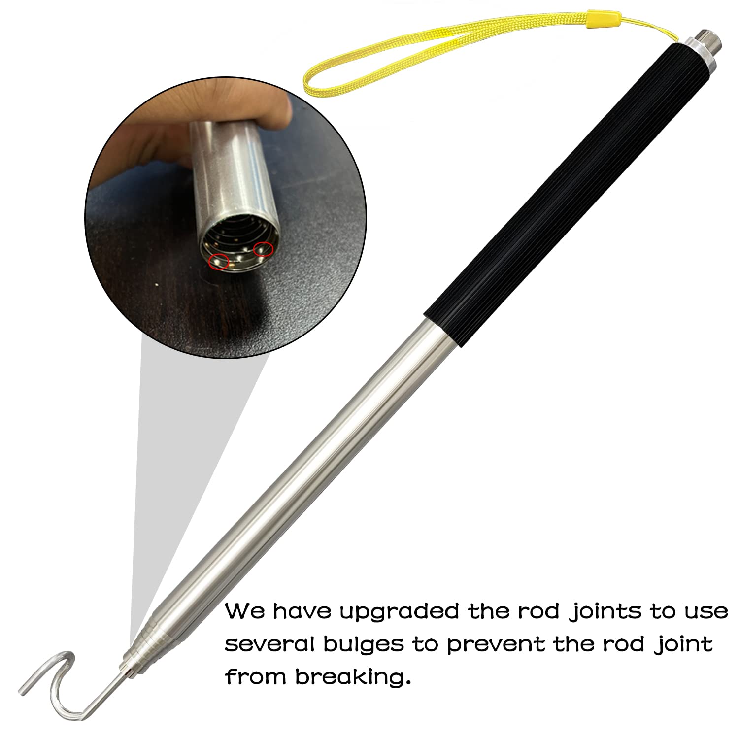 Ahrylxy anti-slip handle provides a secure grip during pulling tasks.