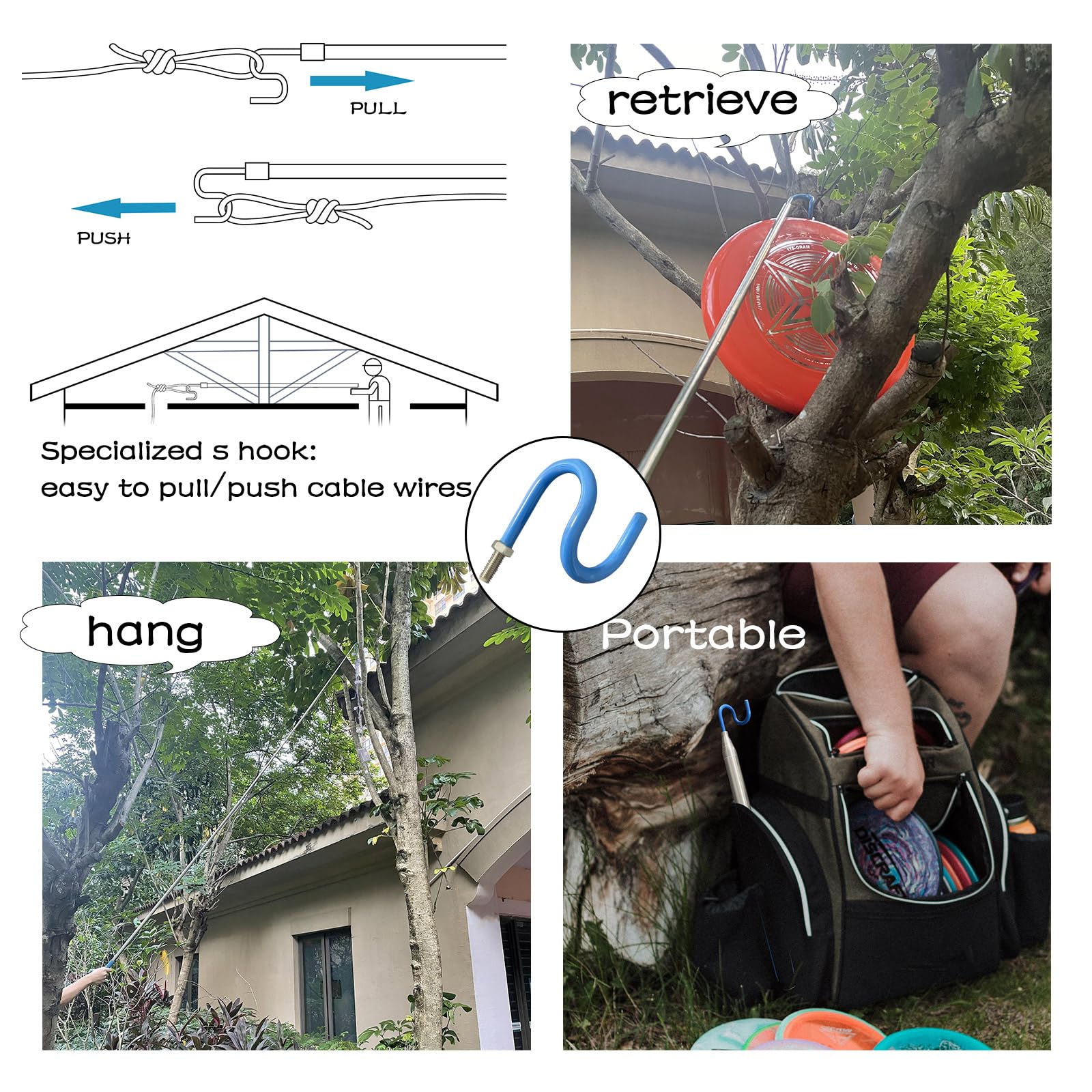 Ahrylxy anti-slip rubber handle provides comfortable control during use.