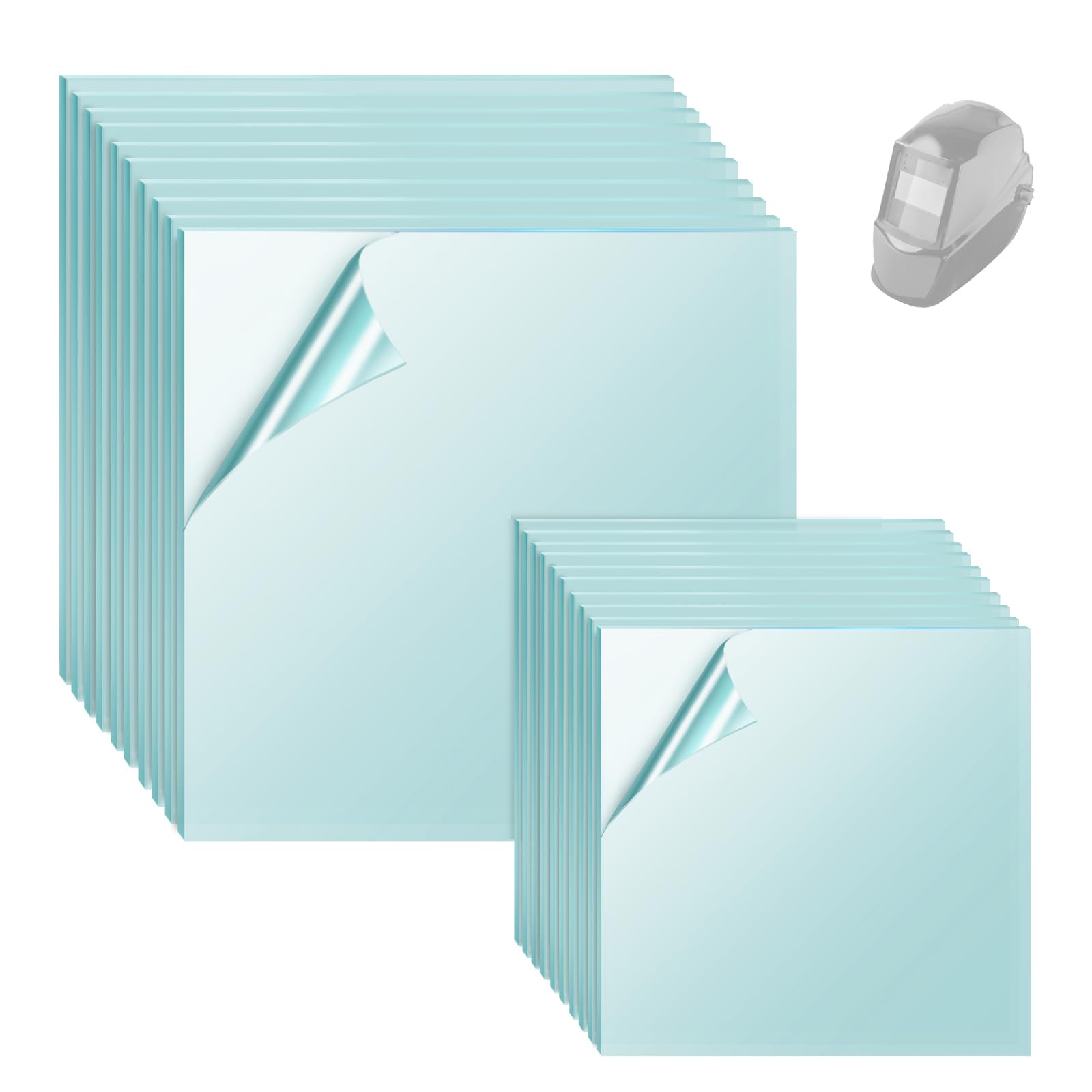 Ahuliao 3350 outside welding lens for Lincoln Viking, clear visibility and impact protection.