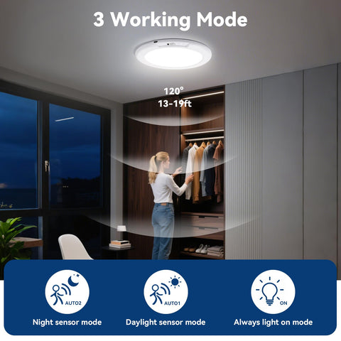 Aialun dimmable 3CCT light with warm to cool tones