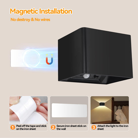 Aialun dimmable up-down night light for stairway safety
