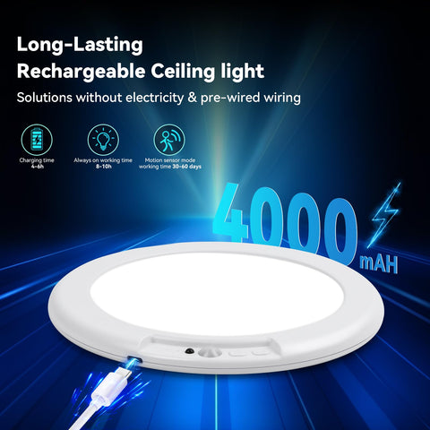Aialun motion sensor ceiling light in closet activates automatically on motion