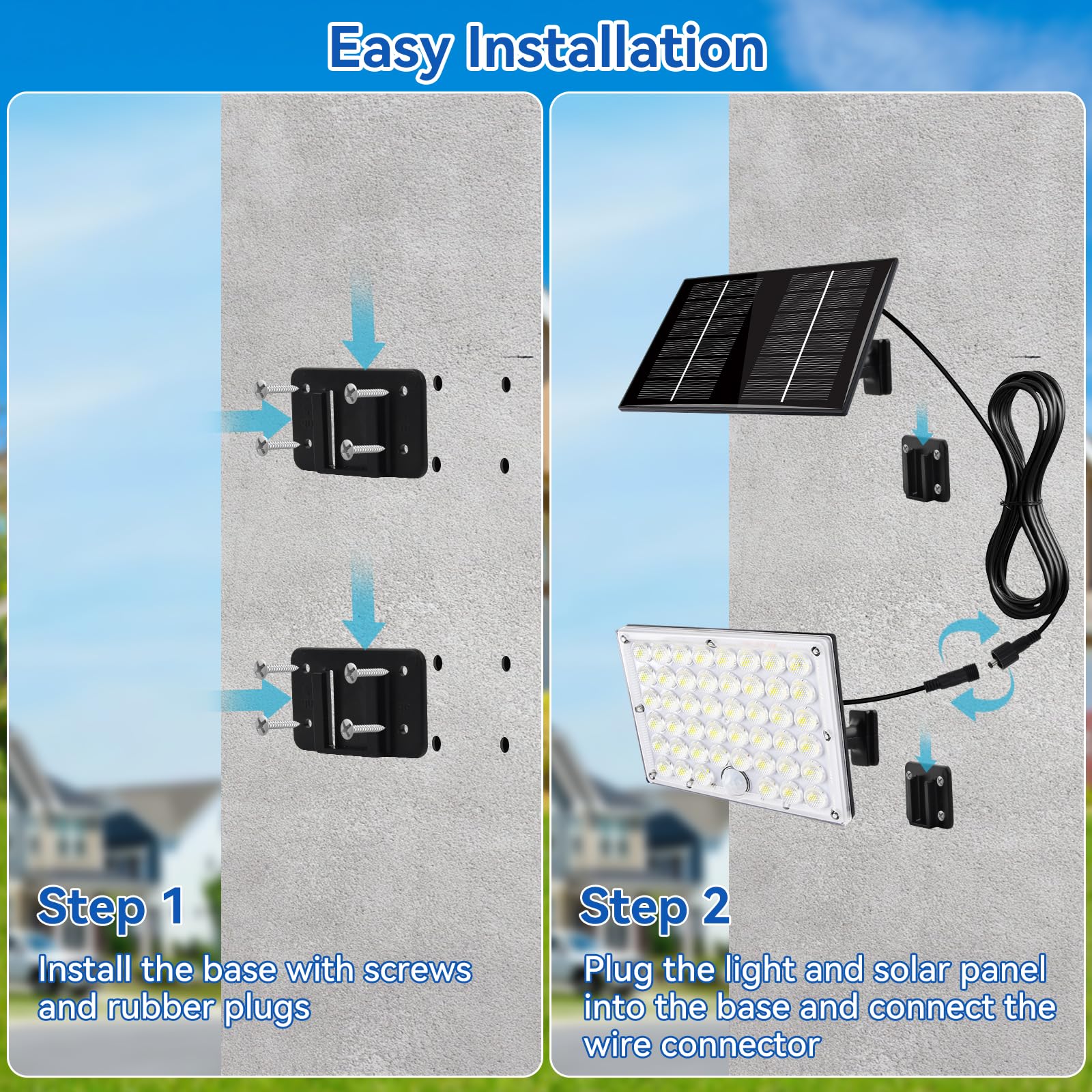 Aialun outdoor flood light suitable for porch, garage, and yard