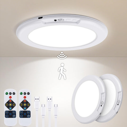 Aialun rechargeable ceiling light with remote for quick, no-drill installation