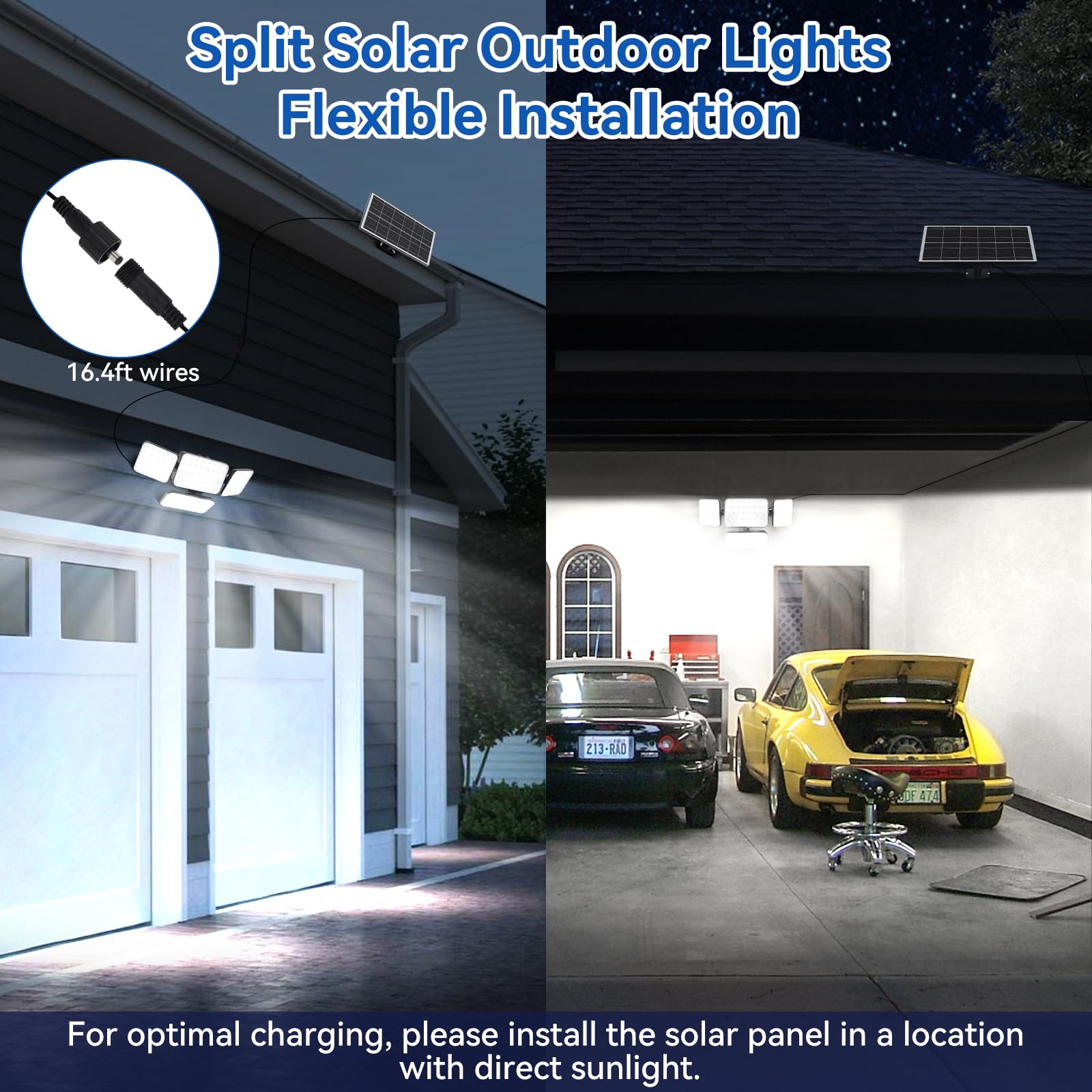Aialun solar lights IP65 waterproof design withstands rain and weather.