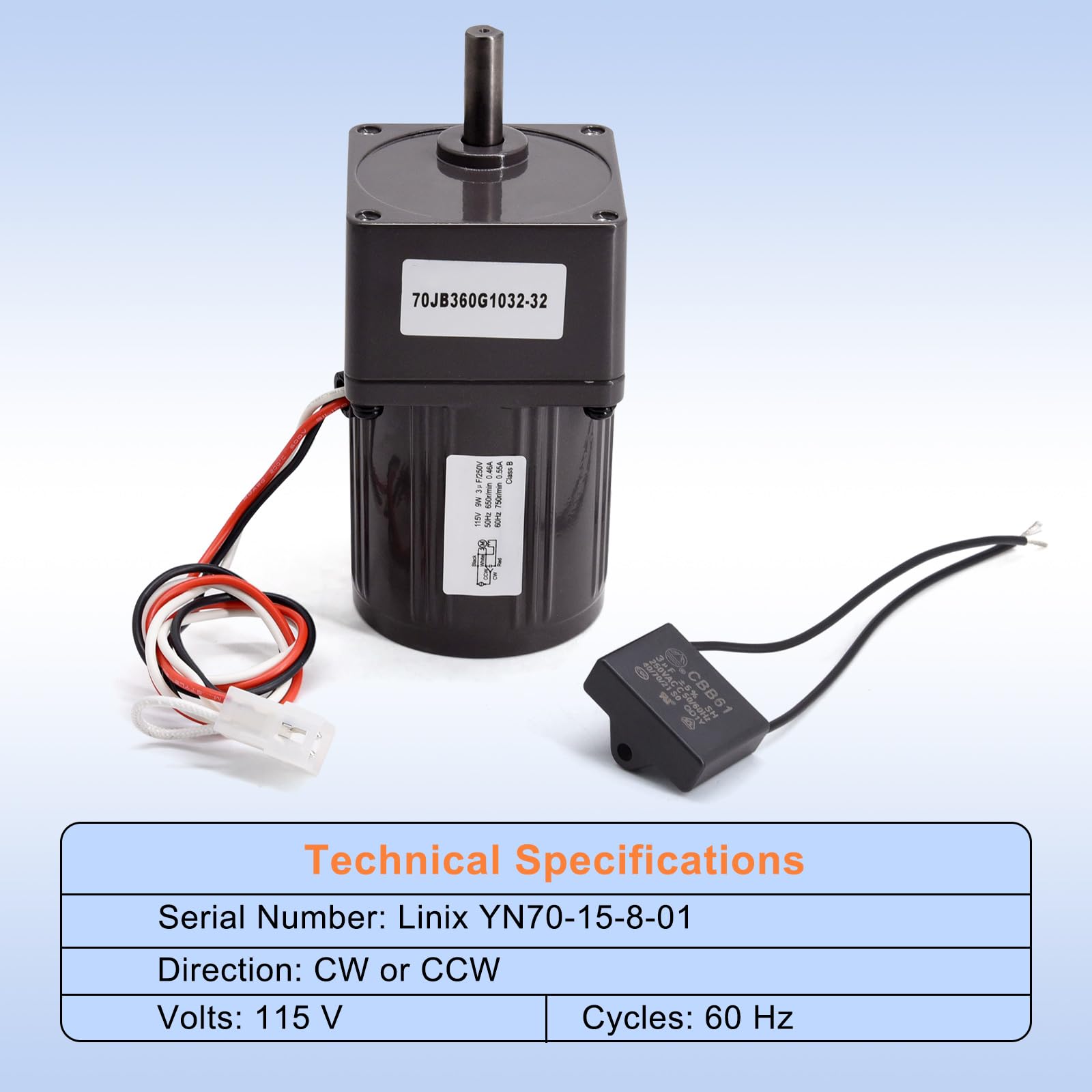Aibabcue auger motor for HP50 fit, reliable feed system upgrade.