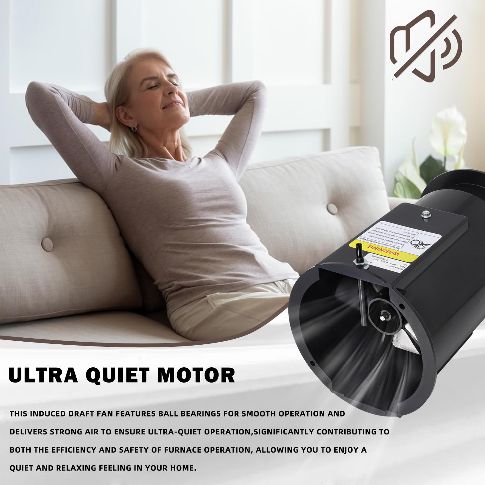 Aibabcue ball bearing inducer motor for quiet, reliable performance