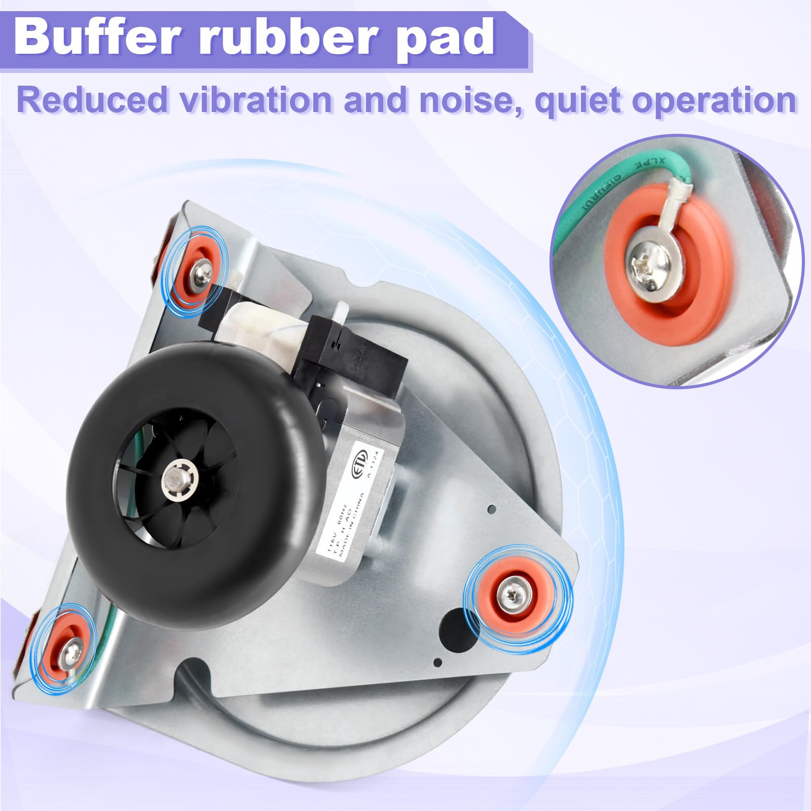 Aibabcue UL-certified bearings help reduce vibration and extend life