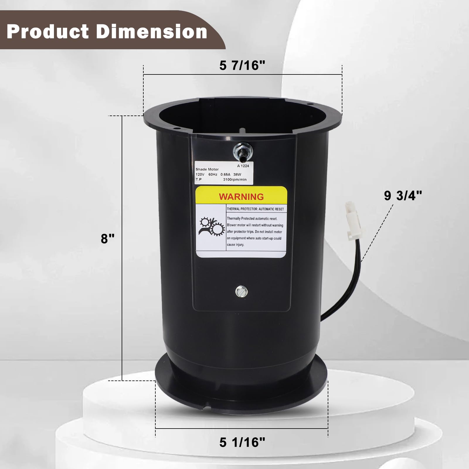 Aibabcue ultra quiet inducer motor with smooth operation