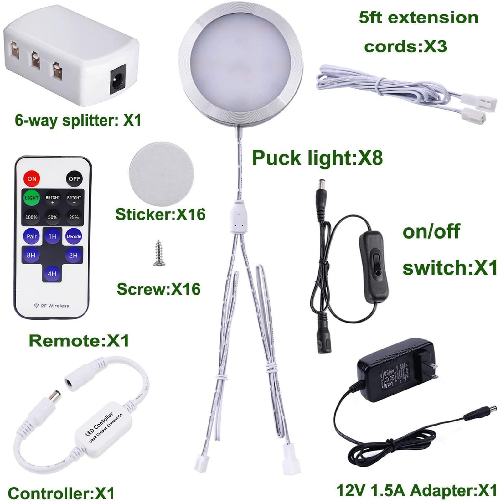 AIBOO linkable puck lights demonstrate easy daisy-chain setup for flexible layouts.